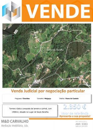 Terreno rústico com 1.400 m² em Souto Baralha – Chaviães e Paços — Melgaço, Chaviães e Paços - foto 2